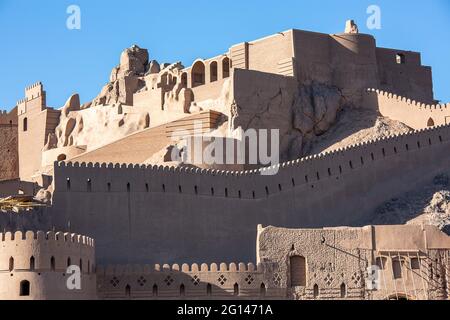 Überreste von Schloss Bam in der Provinz Kerman, Iran Stockfoto