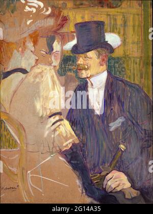 Toulouse-Lautrec - der Engländer William Tom Warrener im Moulin Rouge Stockfoto