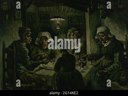 Vincent Van Gogh - die Kartoffelesser 01 Stockfoto