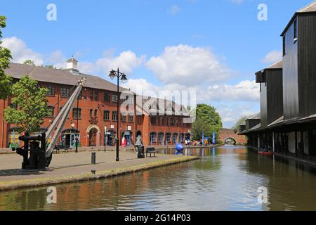 Coventry Canal Basin, St Nichola Street, Coventry, West Midlands, England, Großbritannien, Großbritannien, Europa Stockfoto