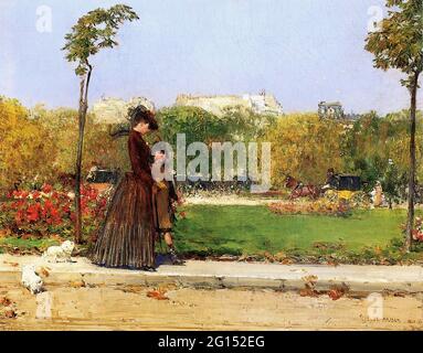 William Merritt Chase - im Park Paris 1889 Stockfoto