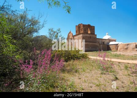 Missionskirche im Tumacácori National Historical Park, Arizona, USA Stockfoto