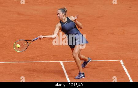 Paris, Frankreich. Juni 2021. Madison Keys of the United States during the Roland-Garros 2021, Grand Slam Tennis Tournament on June 4, 2021 at Roland-Garros Stadium in Paris, France - Photo Nicol Knightman / DPPI Credit: DPPI Media/Alamy Live News Stockfoto