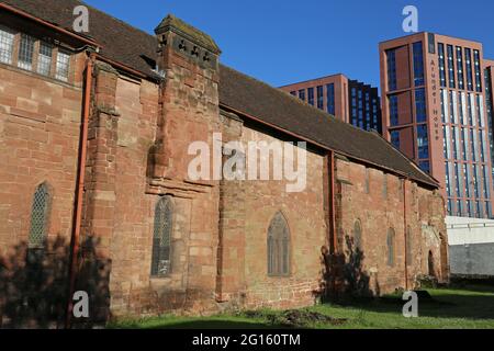 Eastern Cloister Walk, Whitefriars, Gulson Road, Coventry, West Midlands, England, Großbritannien, Großbritannien, Europa Stockfoto