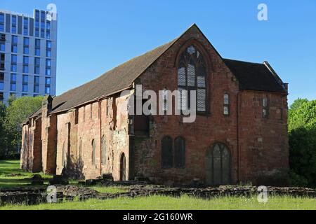 Eastern Cloister Walk, Whitefriars, Gulson Road, Coventry, West Midlands, England, Großbritannien, Großbritannien, Europa Stockfoto