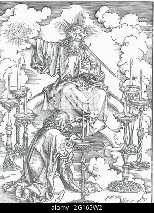 Albrecht Dürer - St. John S Vision Christ Seven Candlesticks 1498 Stockfoto