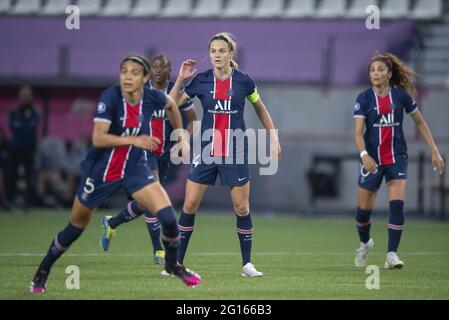 Paris, Frankreich. Juni 2021. Paredes Irene während des französischen Meisterschaftsspiels der Frauen zwischen Paris Saint Germain und Dijon im Jean Bouin-Stadion am 4. Juni 2021 in Paris, Frankreich. Foto von Eliot Blondt/ABACAPRESS. Quelle: Abaca Press/Alamy Live News Stockfoto