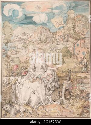 Albrecht Dürer - Maria unter einer Vielzahl von Tieren, c. Stockfoto