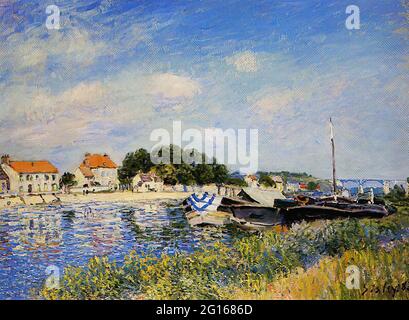 Alfred Sisley - Banks Loing Saint Mammes 1885 1 1885 Stockfoto