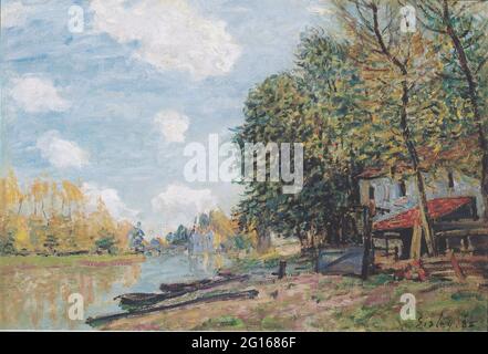 Alfred Sisley - Banks Loing Moret 1885 Stockfoto