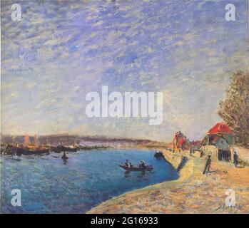 Alfred Sisley - River Loing Saint Mammes Stockfoto