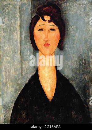 Amedeo Modigliani - Portrait Junge Frau C 1918 Stockfoto