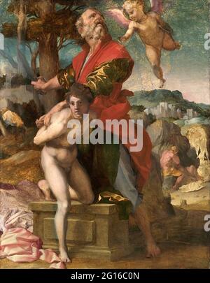 Andrea Del Sarto - das Opfer Isaaks 02 Stockfoto