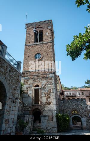 Das Kloster Hosios Loukas ist eines der wichtigsten Denkmäler der mittelbyzantinischen Architektur und UNESCO-Weltkulturerbe Stockfoto