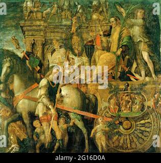 Andrea Mantegna - Andrea Mantegna die Triumphs von Caesar 9 Caesar O Stockfoto