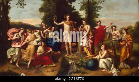 Anton Raphael Mengs - Parnassus Stockfoto