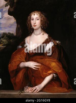 Anton Van Dyck - Porträt der Mary Hill Lady Killigrew Stockfoto