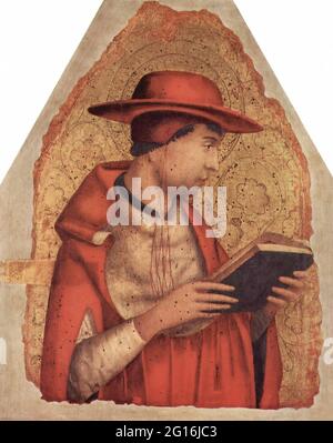 Antonello Da Messina - St. Jerome C 1472 Stockfoto