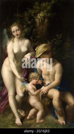 Antonio Allegri, Dit Correggio - Venus mit Merkur und Amor die Schule der Liebe Stockfoto