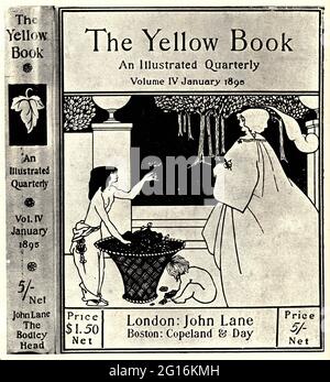 Aubrey Beardsley (1872-1898) - Design Unused Cover Volume IV Yellow Book Stockfoto