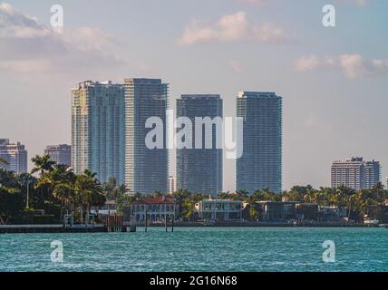 Hochhaus in Downtown Miami, Florida USA Stockfoto