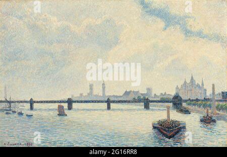 Camille Pissarro - Charing Cross Bridge London Stockfoto