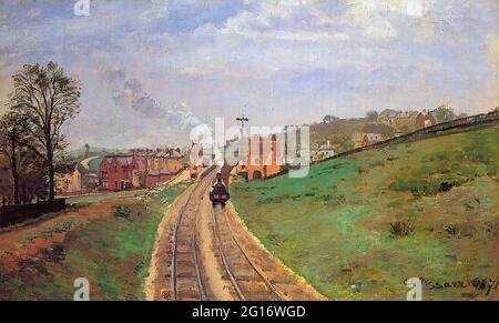 Camille Pissarro - Lordship Lane Station Dulwich 1871 Stockfoto