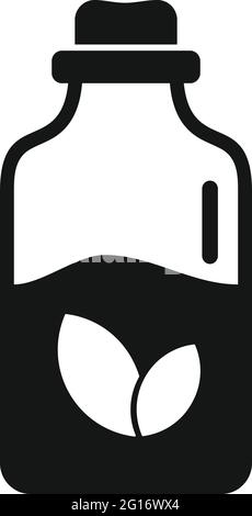 Ätherische Öle Topf Symbol, einfachen Stil Stock Vektor
