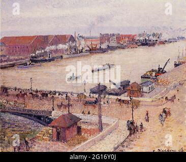 Camille Pissarro - Seine Flood Rouen 1896 Stockfoto