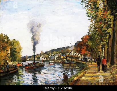 Camille Pissarro - Seine Marly 1871 Stockfoto