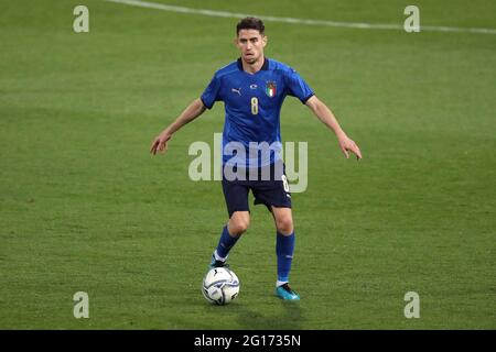 Bologna, Italien, 4. Juni 2021. Jorgino von Italien während des Internationalen Fußballfreundschaftsspiel im Stadio Dall'Ara, Bologna. Bildnachweis sollte lauten: Jonathan Moscrop / Sportimage Stockfoto