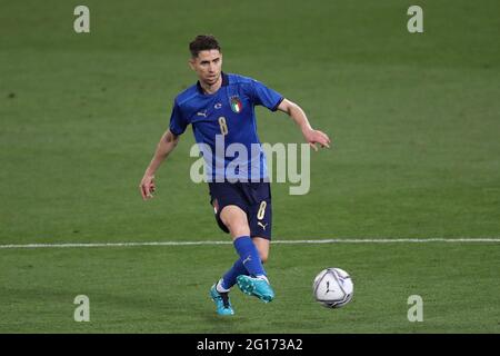 Bologna, Italien, 4. Juni 2021. Jorgino von Italien während des Internationalen Fußballfreundschaftsspiel im Stadio Dall'Ara, Bologna. Bildnachweis sollte lauten: Jonathan Moscrop / Sportimage Stockfoto