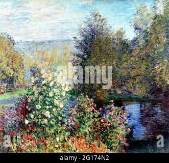 Claude Monet - Ecke des Gartens in Montgeron Stockfoto
