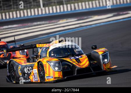 20 Rob Hodes (USA), Garett Grist (CAN), Charles Crews (USA), Ligier JS P320 - Nissan TEAM VIRAGE, Aktion während der 2021 4 Stunden von Le Castellet, 3. Lauf der 2021 European Le Mans Series, vom 04. Bis 06. Juni 2021 auf dem Circuit Paul Ricard, in Le Castellet, Frankreich - Photo Germain Hazard / DPPI / LiveMedia Stockfoto