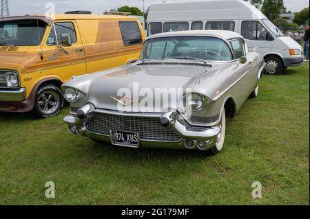 American Vehicle Cadillac Eldorado1957 auf einer Oldtimer-Show Stockfoto