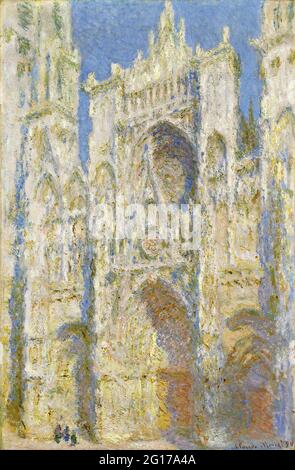 Claude Monet - Kathedrale Von Rouen West Faade Sonnenlicht Stockfoto