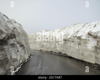 Verschiedene Ansichten des Rohtang Passes Stockfoto