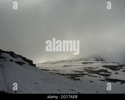 Verschiedene Ansichten des Rohtang Passes Stockfoto