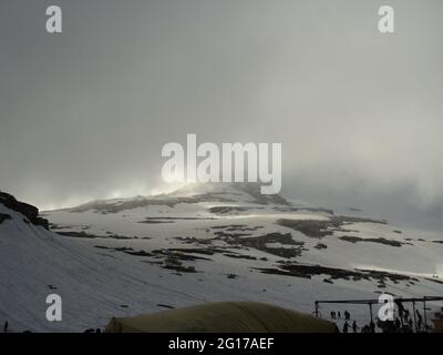 Verschiedene Ansichten des Rohtang Passes Stockfoto