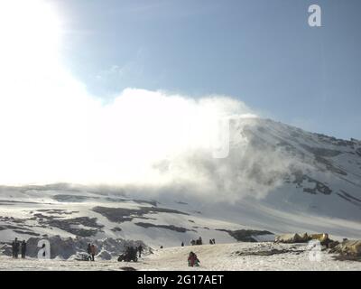 Verschiedene Ansichten des Rohtang Passes Stockfoto