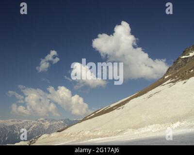 Verschiedene Ansichten des Rohtang Passes Stockfoto