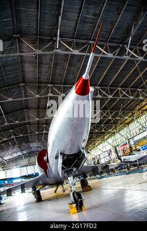 Das Indian Air Force Museum, Palam, ist das Museum der Indian Air Force und befindet sich an der Palam Air Force Station in Delhi, Indien. Stockfoto