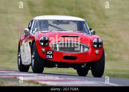 Jeremy Welch, Mark Holme, Austin Healey 3000 Mk II, Gentlemen Drivers, Sports Cars, GT Cars, Masters Historic Festival, Marken Hatch Grand Prix Circui Stockfoto