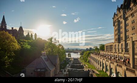 Rideau Canal im Sommer, Ottawa, Ontario, Kanada Stockfoto