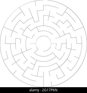 Lösbare Labyrinth Labyrinth-Vektor-Ilustration – Stock-Vektor-Illustration, Clip-Art-Grafiken Stock Vektor