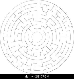 Lösbare Labyrinth Labyrinth-Vektor-Ilustration – Stock-Vektor-Illustration, Clip-Art-Grafiken Stock Vektor