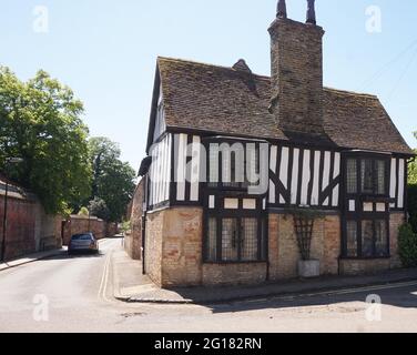 Real Tudor House, Ely, Cambridgeshire, England Stockfoto