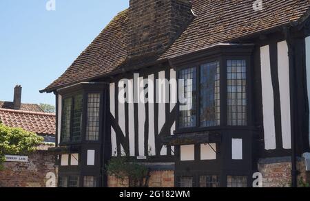 Real Tudor House, Ely, Cambridgeshire, England Stockfoto