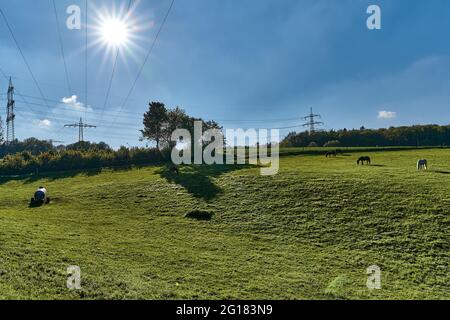 In der Nähe des wupper Stausees, Remscheid, Bergisches Land, Nordrhein-westfalen, Deutschland Stockfoto