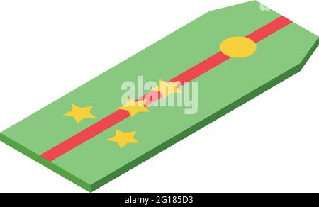 Symbol für militärische Rangfolge. Isometrisches Vektor-Symbol für militärische Rangfolge für Webdesign auf weißem Hintergrund isoliert Stock Vektor